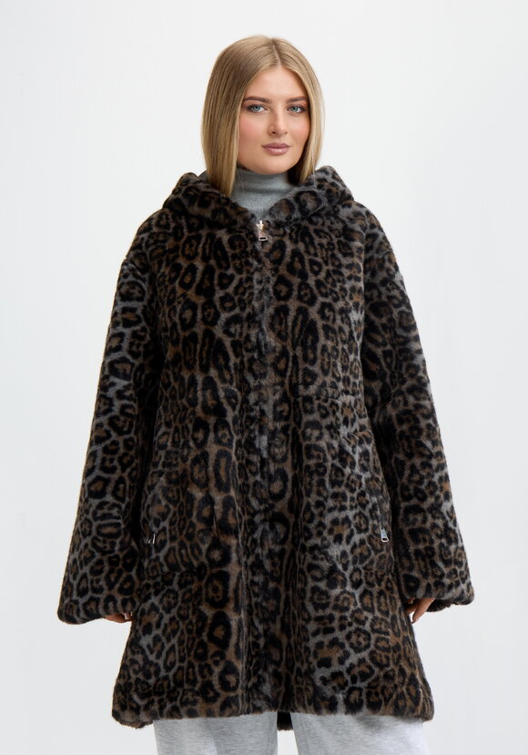 Дубленка Леопардовый шарм шир.  580, рис. 5