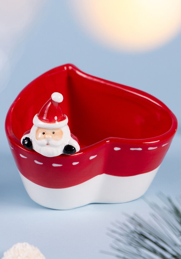 Салатник в форме сердца Новогодний подарок шир.  580, рис. 2