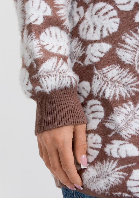 Туника пушистая с принтом шир.  580, рис. 24