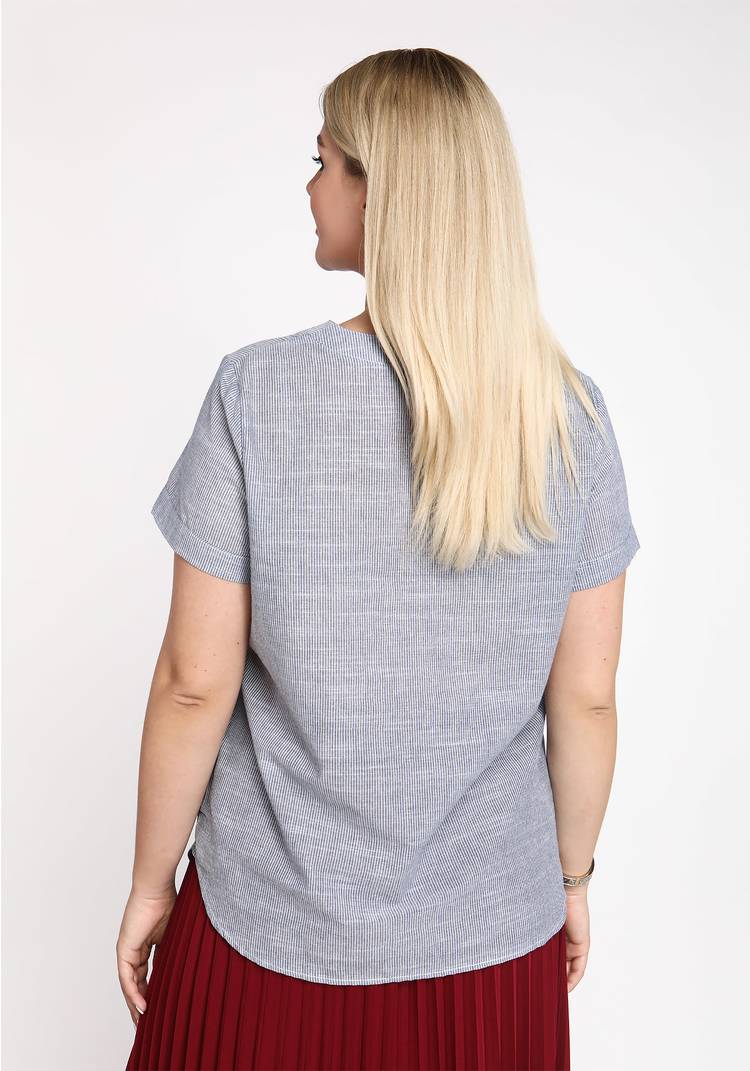 Блуза-рубашка Модный комплимент шир.  750, рис. 3