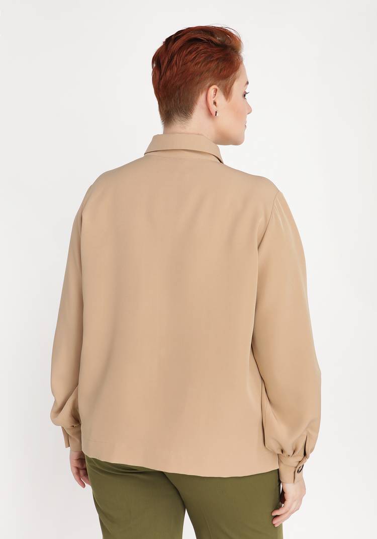 Рубашка утепленная в стиле сафари шир.  750, рис. 6