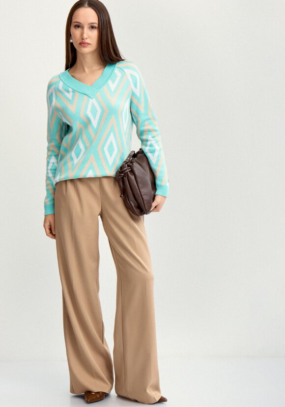 Джемпер с геометрическим рисунком шир.  580, рис. 2