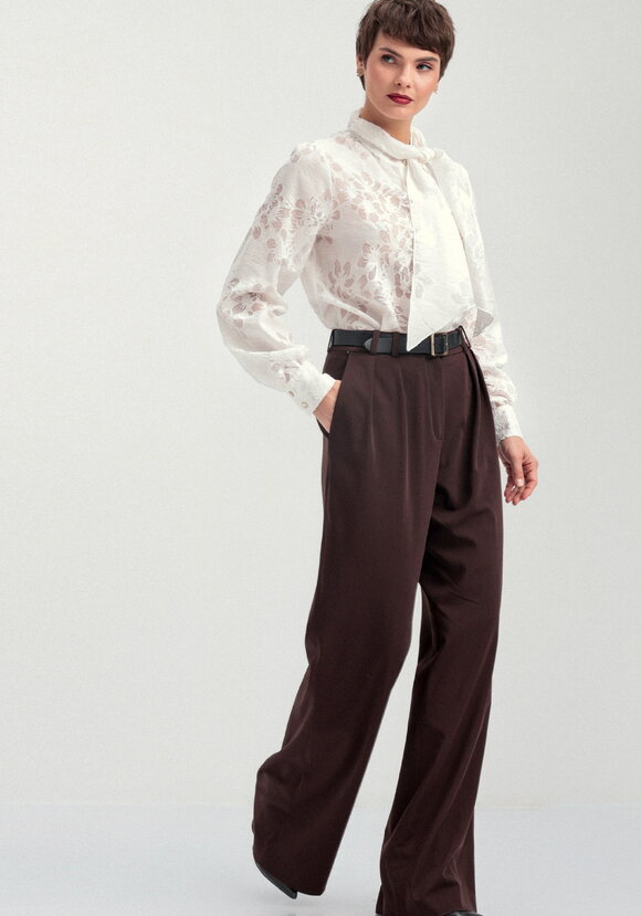 Блуза со съемным бантом шир.  580, рис. 8