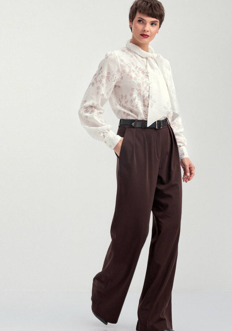 Блуза со съемным бантом шир.  750, рис. 8