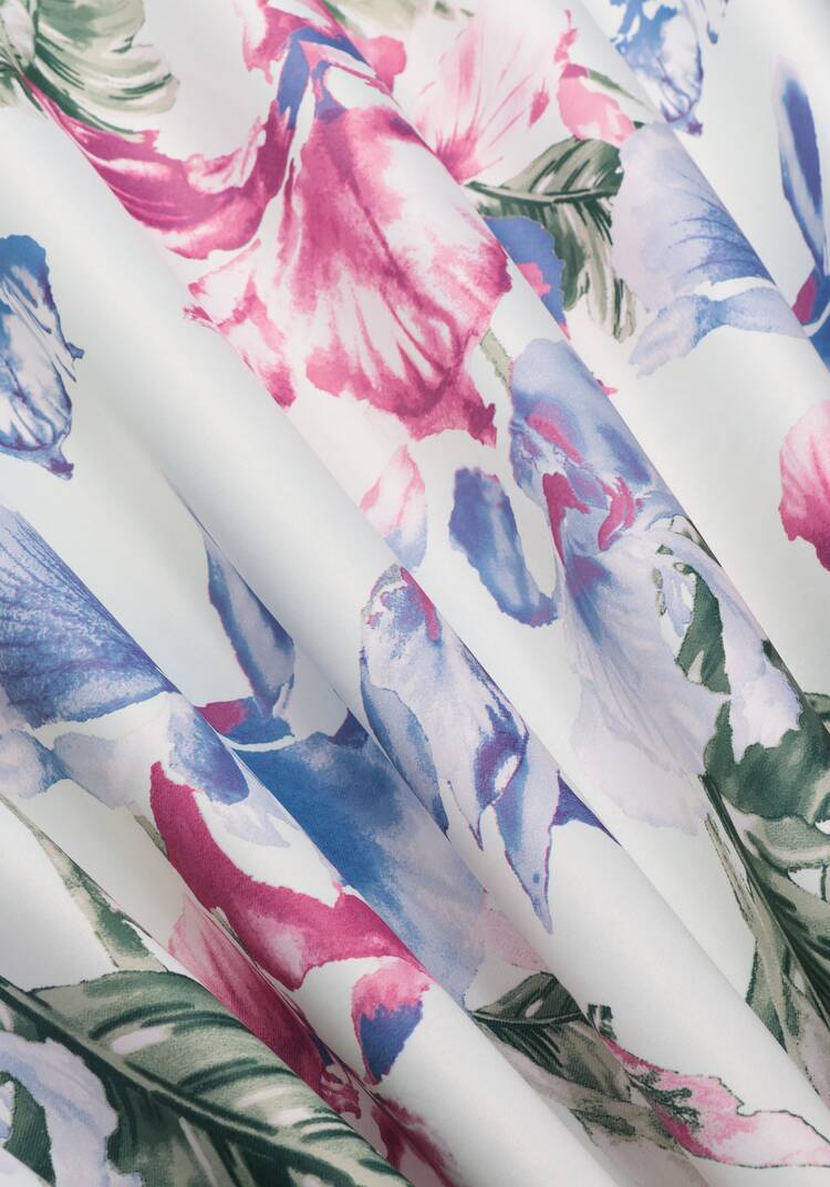 Портьера Акварельные ирисы шир.  750, рис. 4