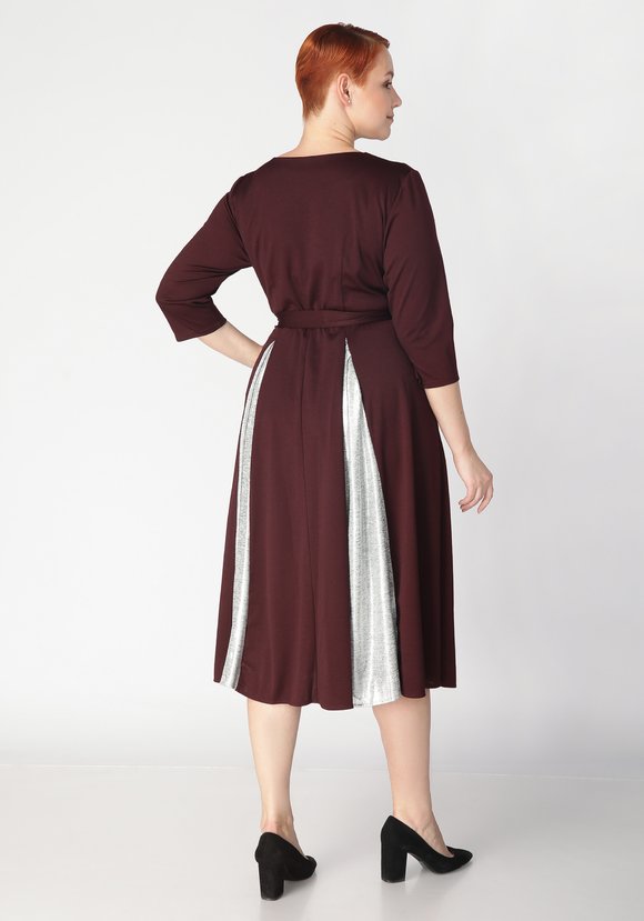 Платье с мерцающими складками шир.  580, рис. 4