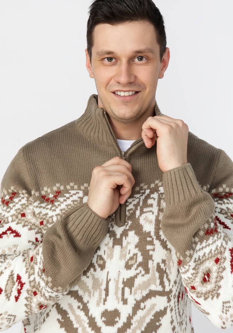 Свитер с жаккардовым рисунком Лаурент шир.  750, рис. 4