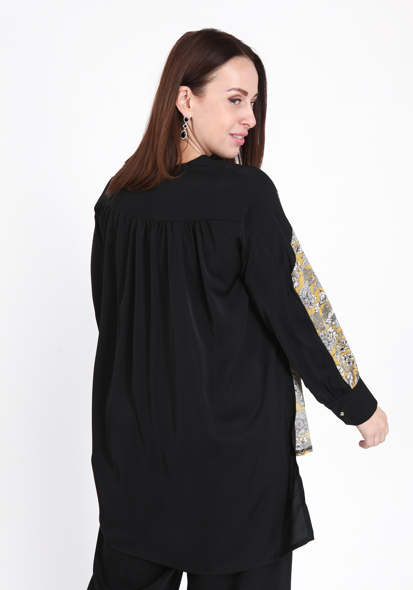 Блуза удлиненная с цветочным принтом Polina Romanova, размер 48 - фото 6