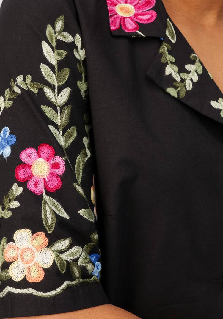 Платье ярусное с цветочной вышивкой шир.  750, рис. 5