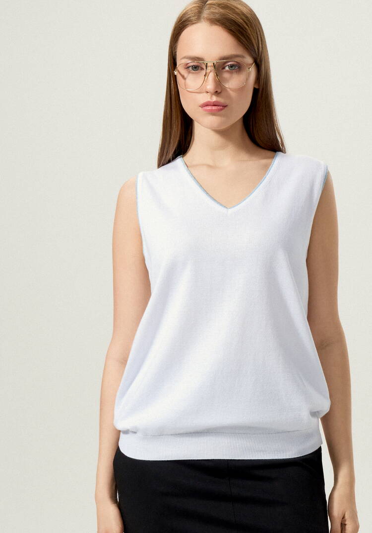 Топ с декором из метанити шир.  750, рис. 4