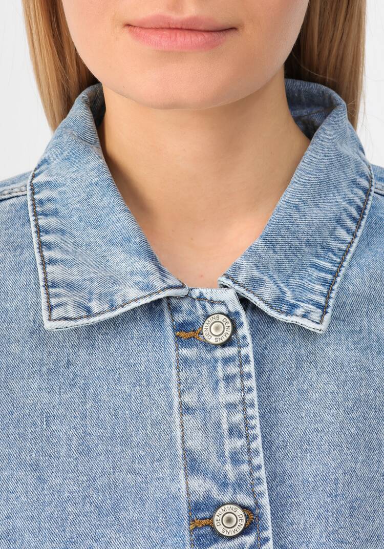 Куртка джинсовая со стразами шир.  750, рис. 5