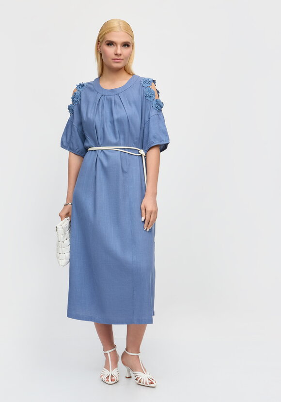 Платье изо льна Божественное вдохновение шир.  580, рис. 1