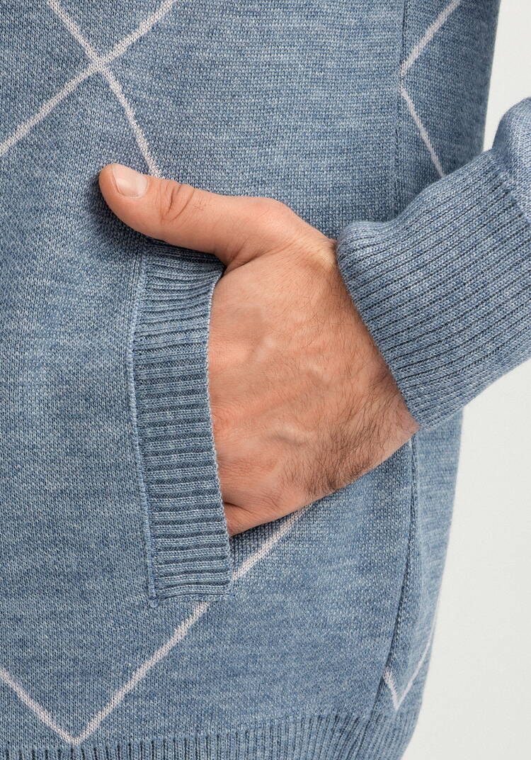 Кардиган на молнии с высокой горловиной шир.  750, рис. 16