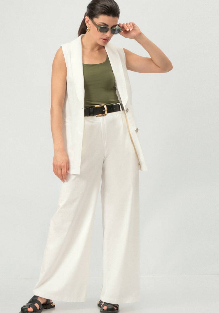 Брюки изо льна прямые шир.  750, рис. 7