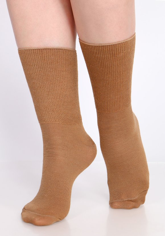 Носки на полную ногу из верблюжьей шерсти шир.  580, рис. 1