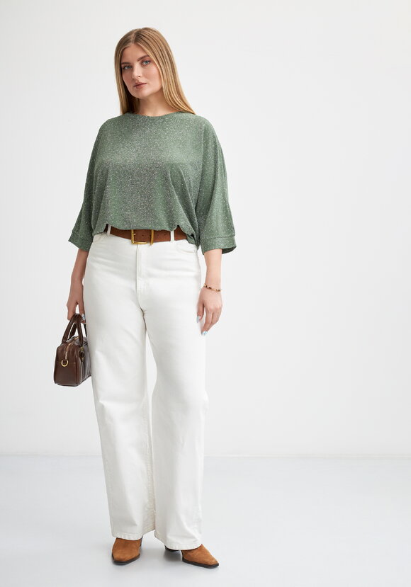 Джемпер с люрексом и стразами Серсея шир.  580, рис. 2