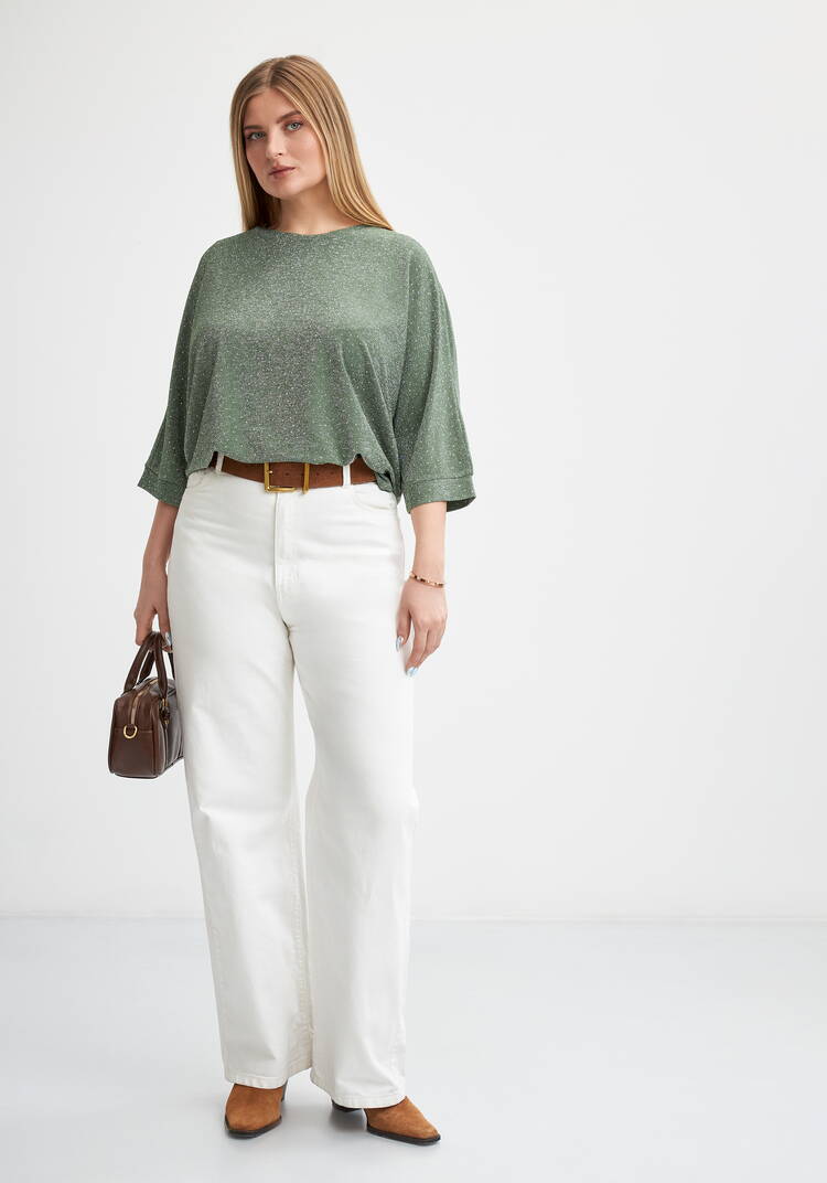 Джемпер с люрексом и стразами Серсея шир.  750, рис. 2