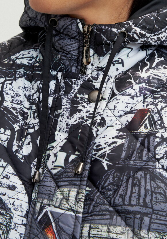 Куртка с принтом Городской пейзаж шир.  580, рис. 5