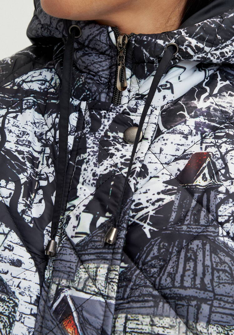 Куртка с принтом Городской пейзаж шир.  750, рис. 5