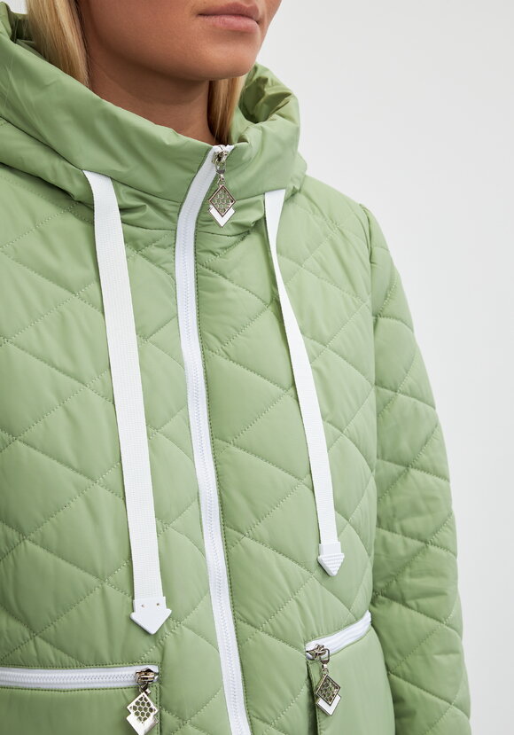 Куртка с контрастной молнией Вероника шир.  580, рис. 25