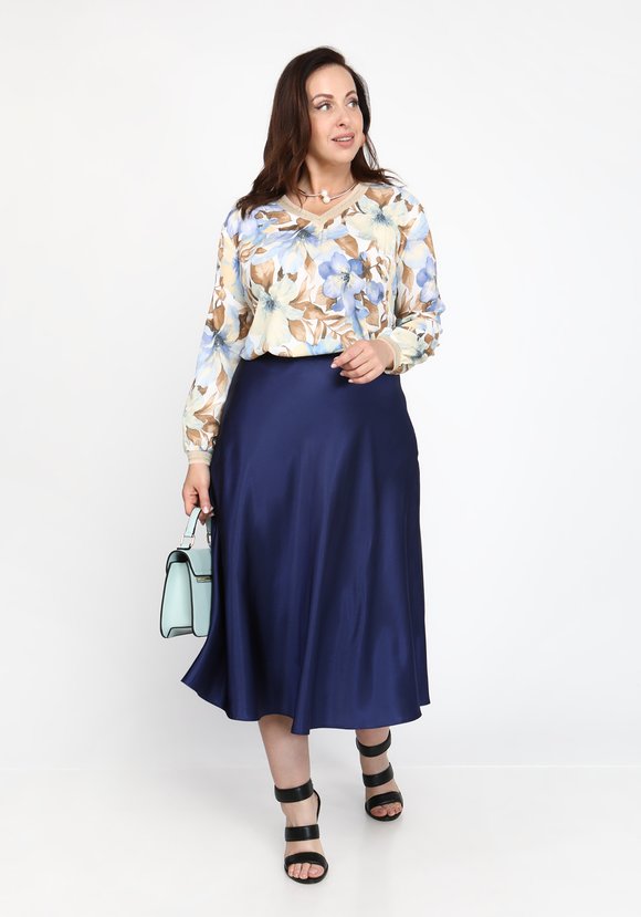 Блуза с декоративной тесьмой шир.  580, рис. 11