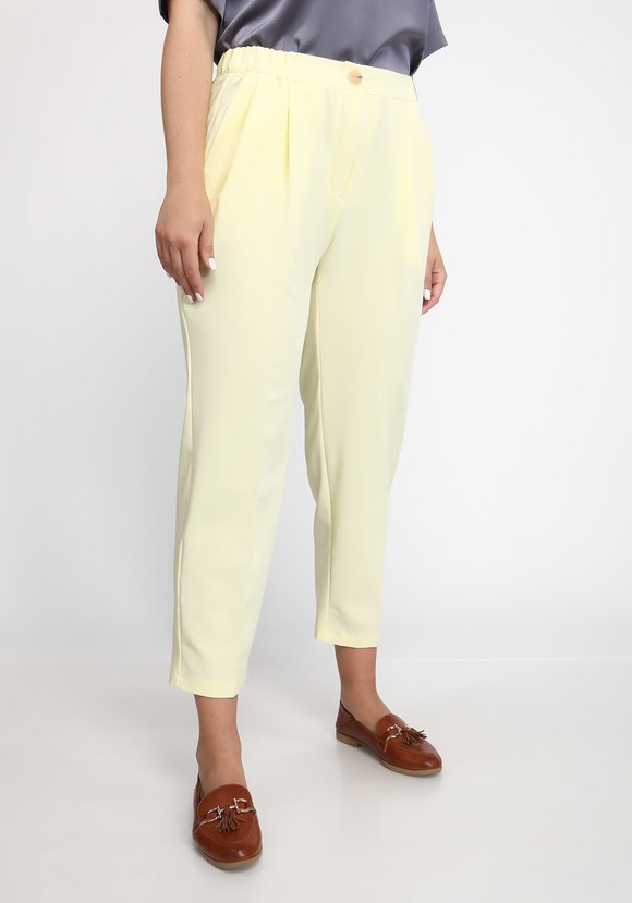 Брюки со стрелками на высокой талии шир.  580, рис. 1