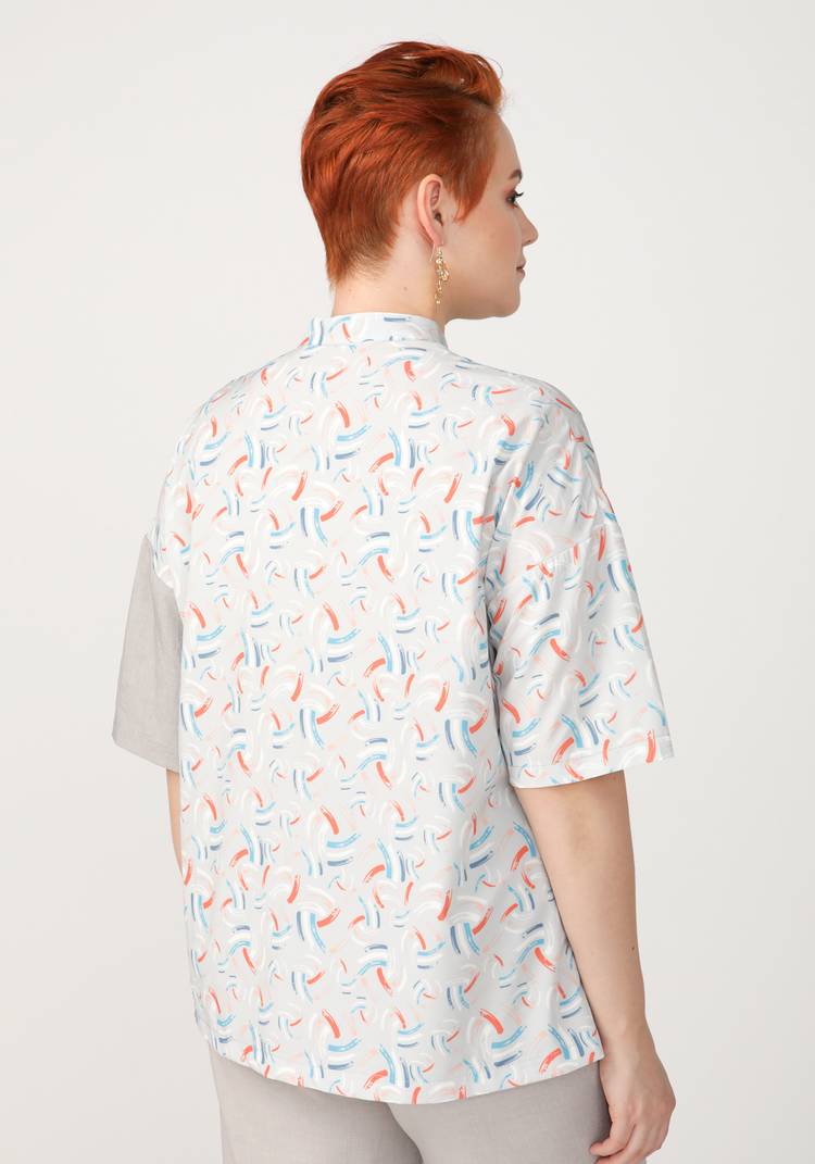 Блуза Весеннее настроение шир.  750, рис. 11