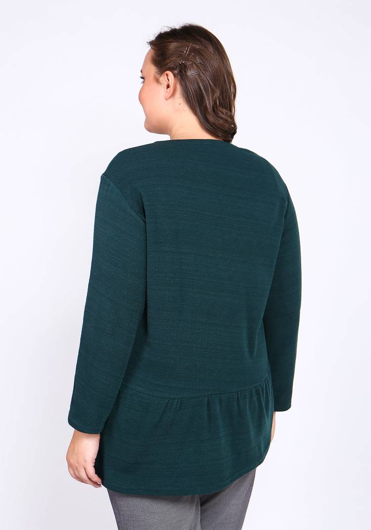 Джемпер из комбинированной ткани с карманом шир.  750, рис. 3