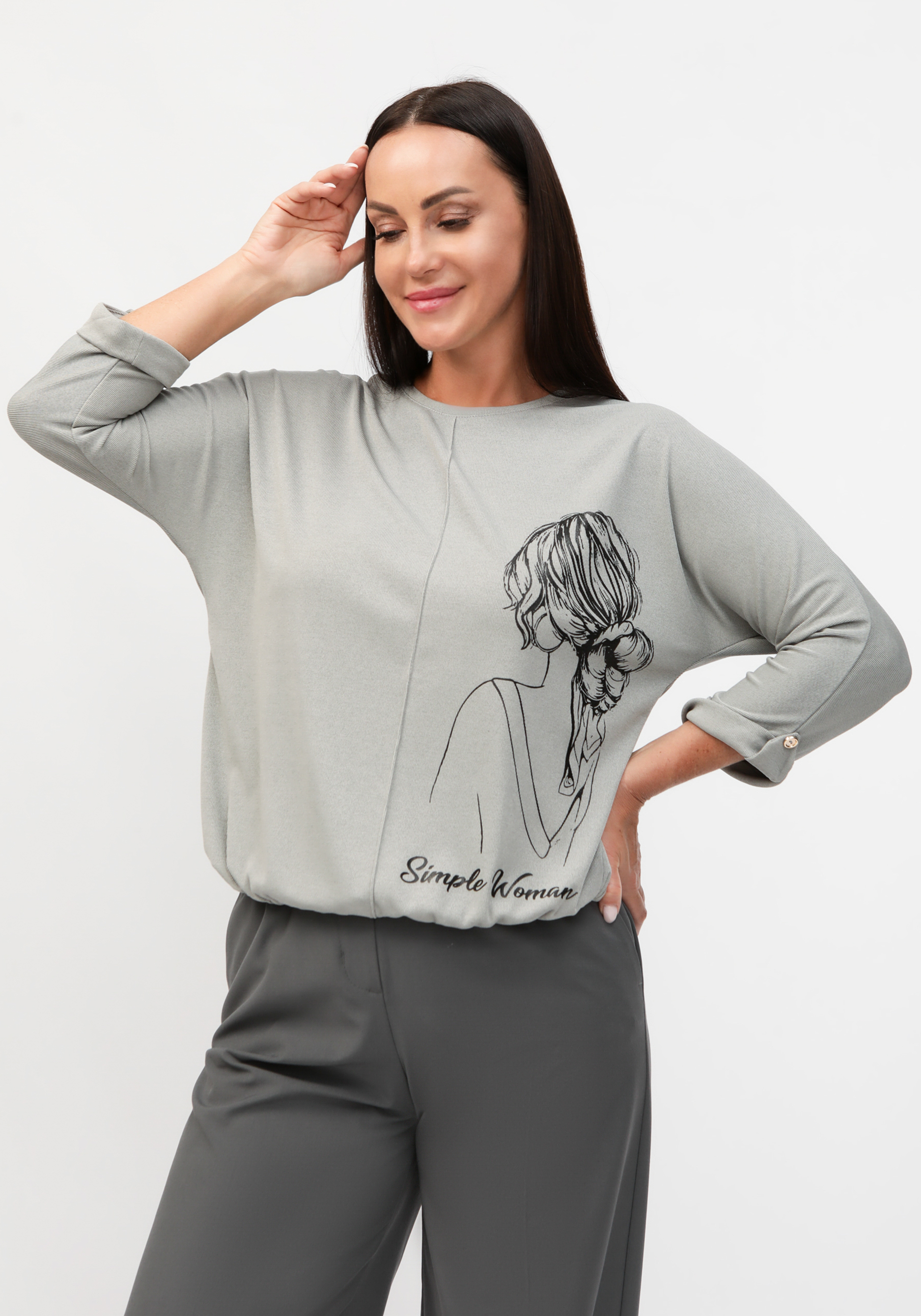 Блуза "Марфа" Fashion, размер 56, цвет бежевый - фото 7
