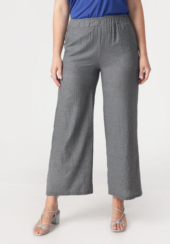 Брюки широкие из хлопка на резинке шир.  580, рис. 29