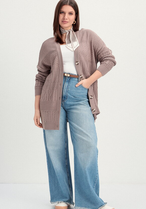 Кардиган с эклектичным узором шир.  580, рис. 9