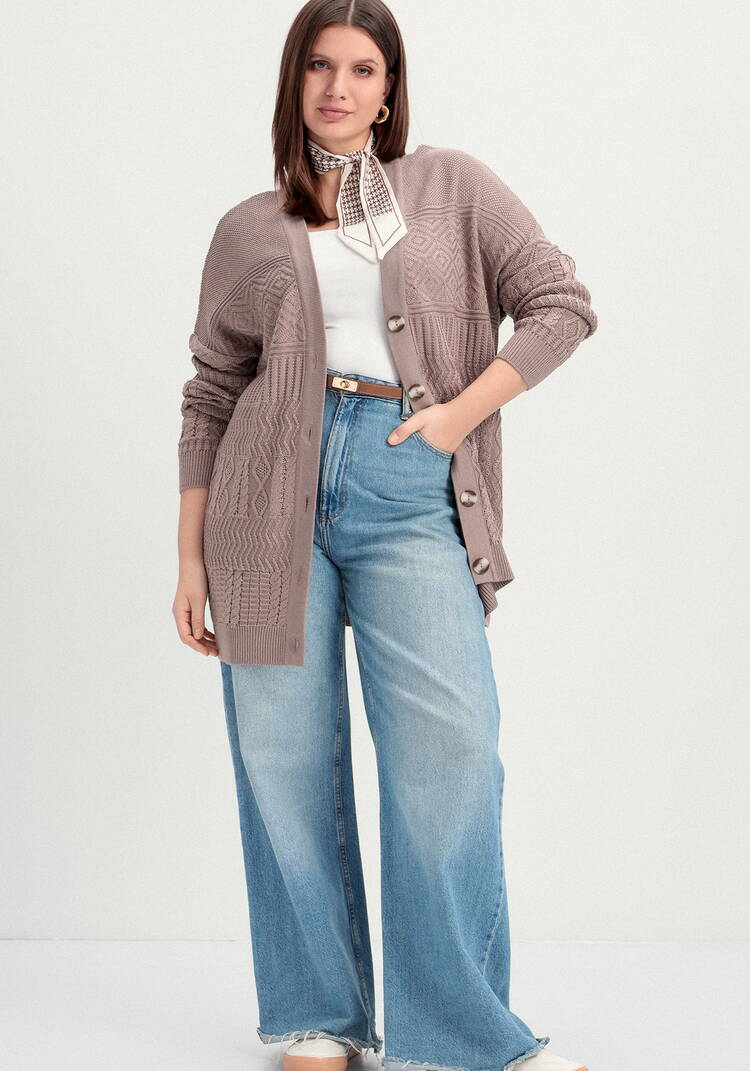 Кардиган с эклектичным узором шир.  750, рис. 9