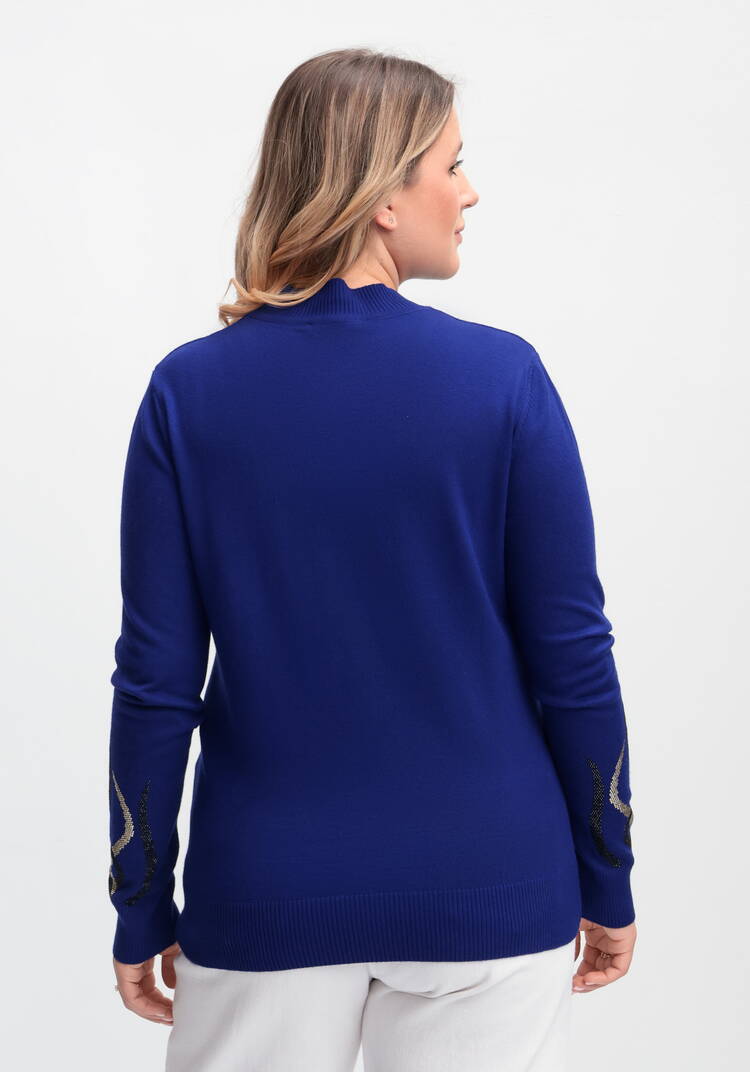 Джемпер с абстракцией на рукавах и полочке шир.  750, рис. 13