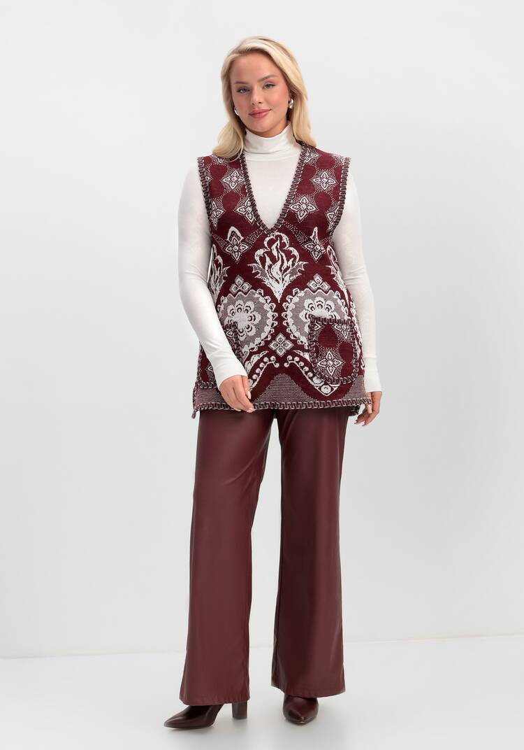 Жилет из шерсти Ласковое тепло шир.  750, рис. 21