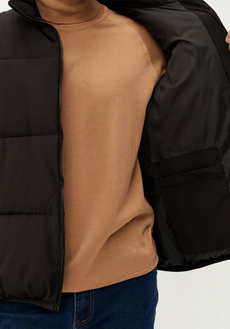 Жилет с крупной стежкой шир.  750, рис. 7