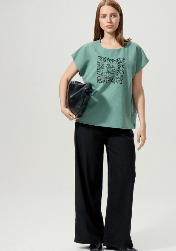 Топ с принтом свободного кроя шир.  580, рис. 16