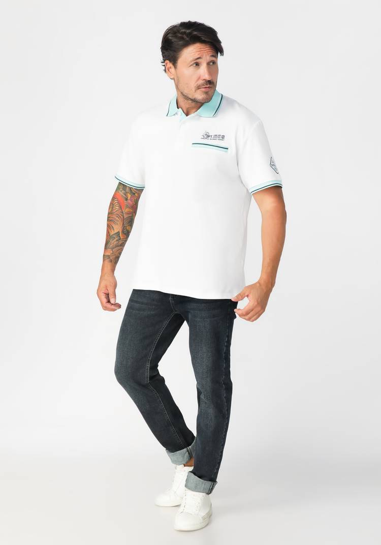 Комплект из 2х поло из хлопка Базиль шир.  750, рис. 8