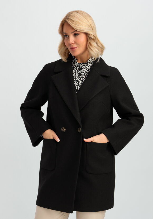 Пальто на подкладе однобортное шир.  580, рис. 24