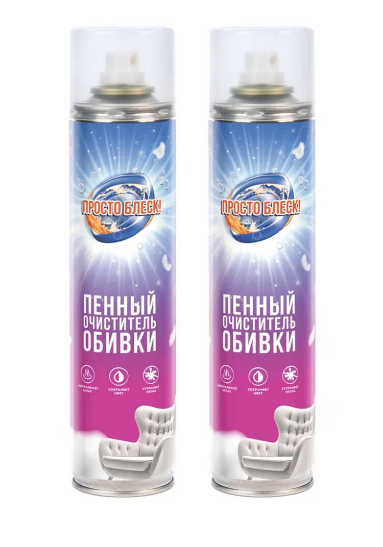 Очиститель пенный для мебели и ковров, 2 шт шир.  750, рис. 1