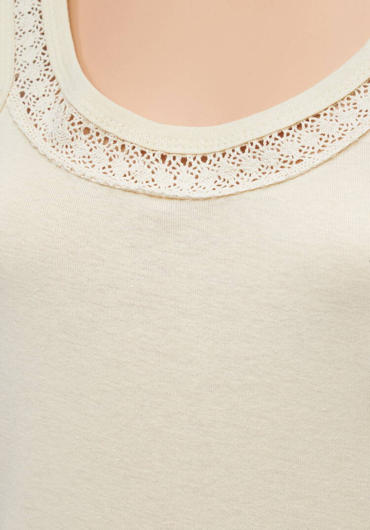 Майка с кружевом Эмма шир.  750, рис. 4