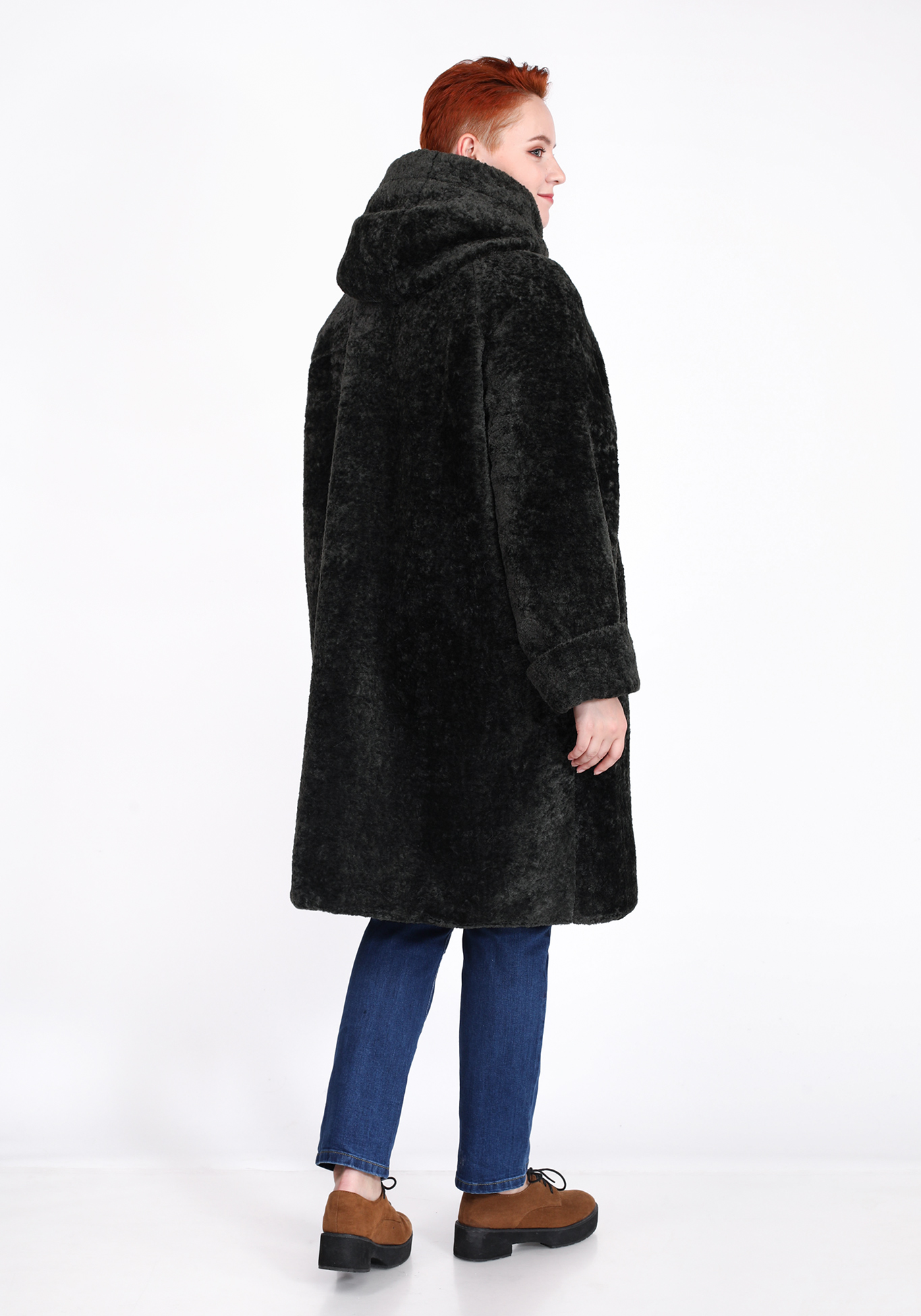 Пальто "Обыкновенное чудо" Lomara, размер 50, цвет черный - фото 10