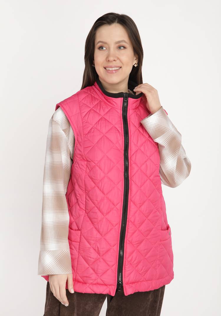 Жилет стеганый с карманами на кнопке шир.  750, рис. 5