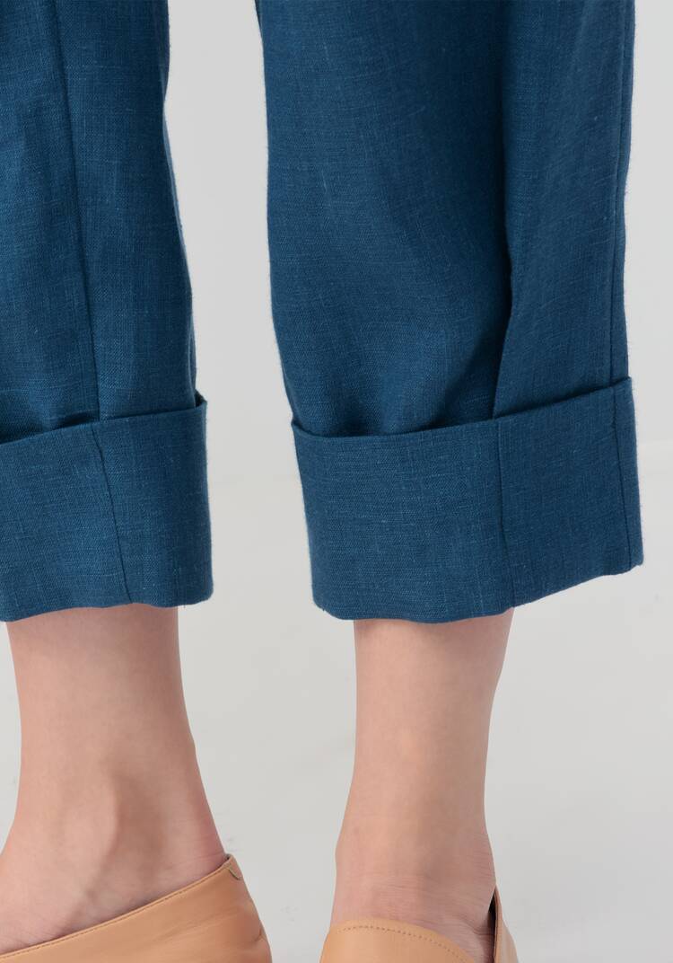 Брюки из льна шир.  750, рис. 6