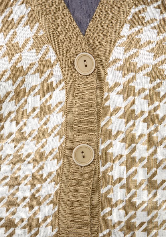 Кардиган на пуговицах в гусиную лапку шир.  580, рис. 8