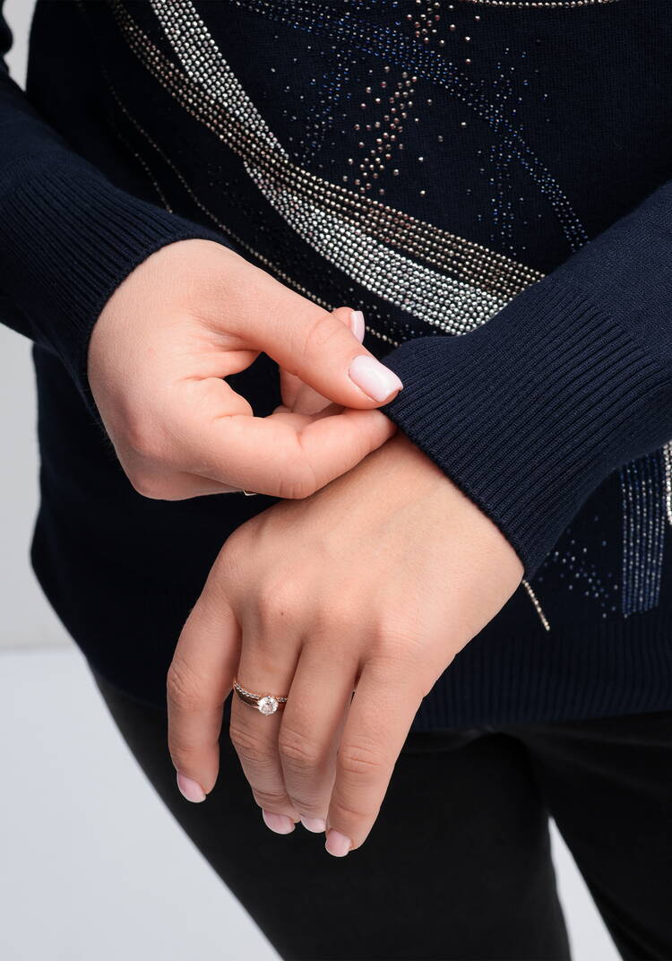 Джемпер с рисунком из страз шир.  750, рис. 12