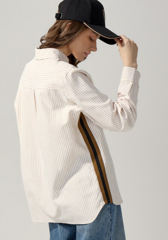 Рубашка в полоску с боковым лампасом шир.  580, рис. 16