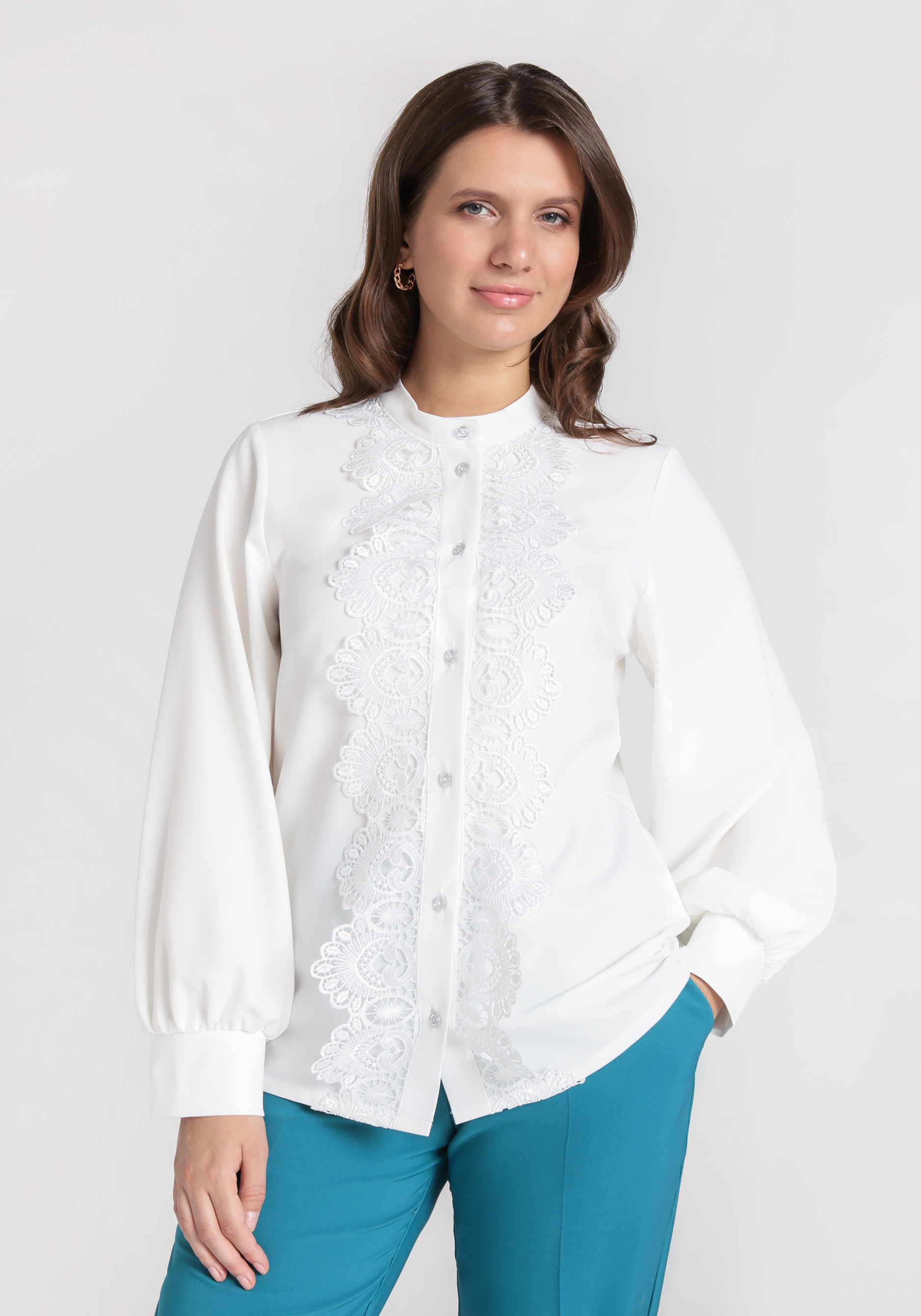 Блуза с ажурным кружевом "Селена"