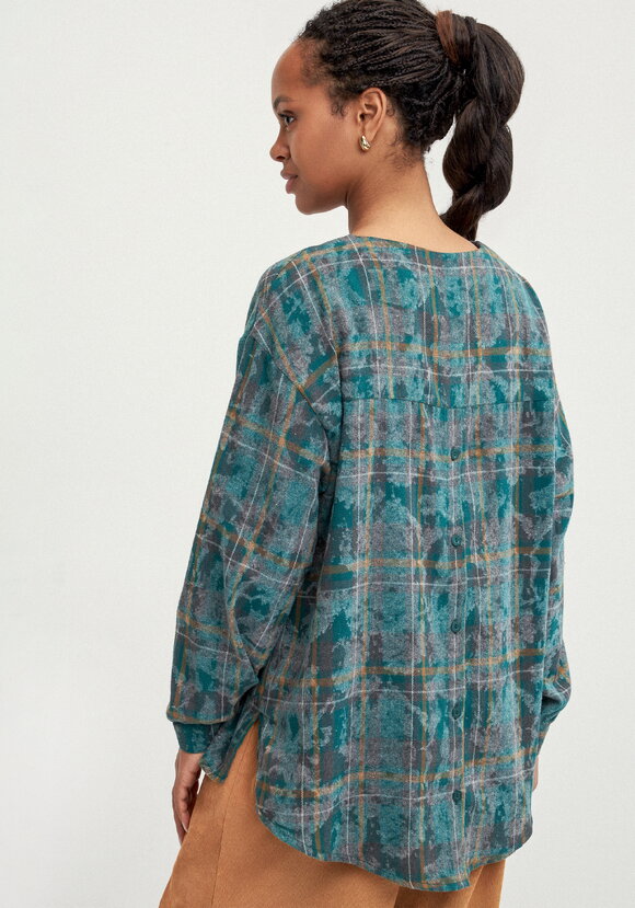 Блуза с застёжкой на спинке шир.  580, рис. 11