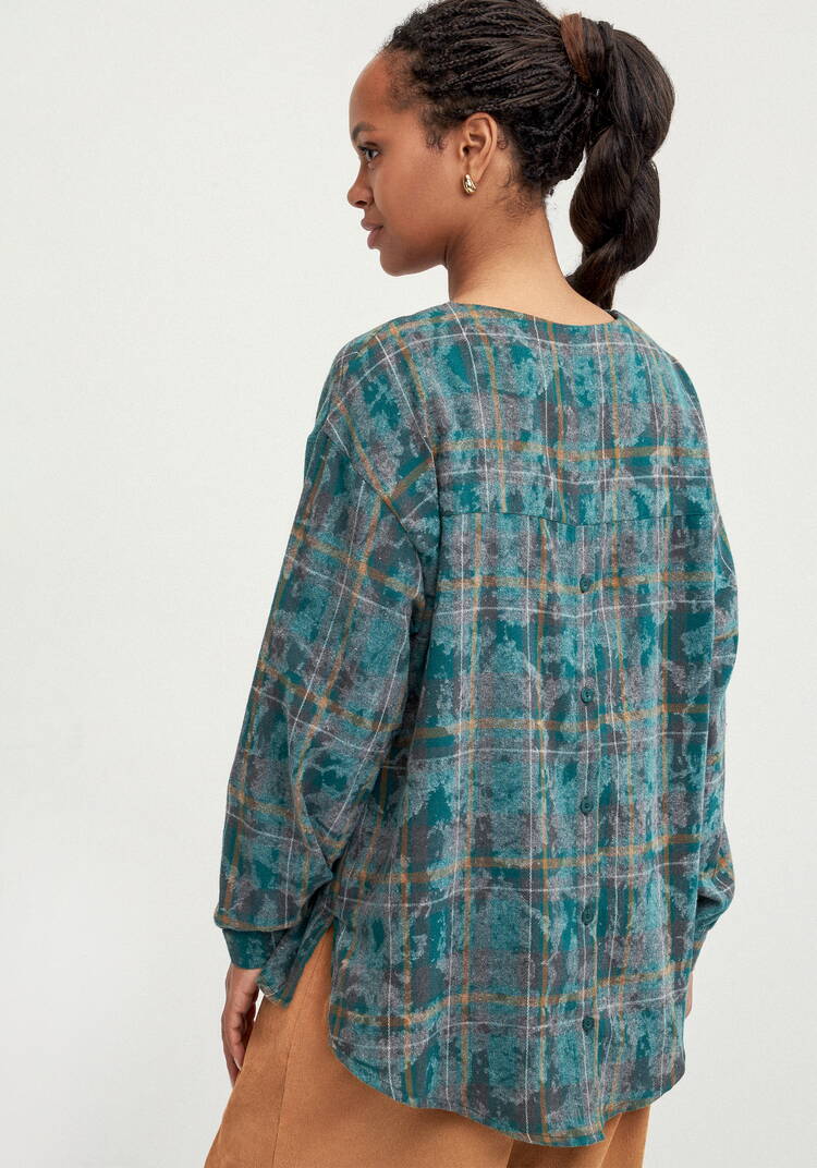 Блуза с застёжкой на спинке шир.  750, рис. 11