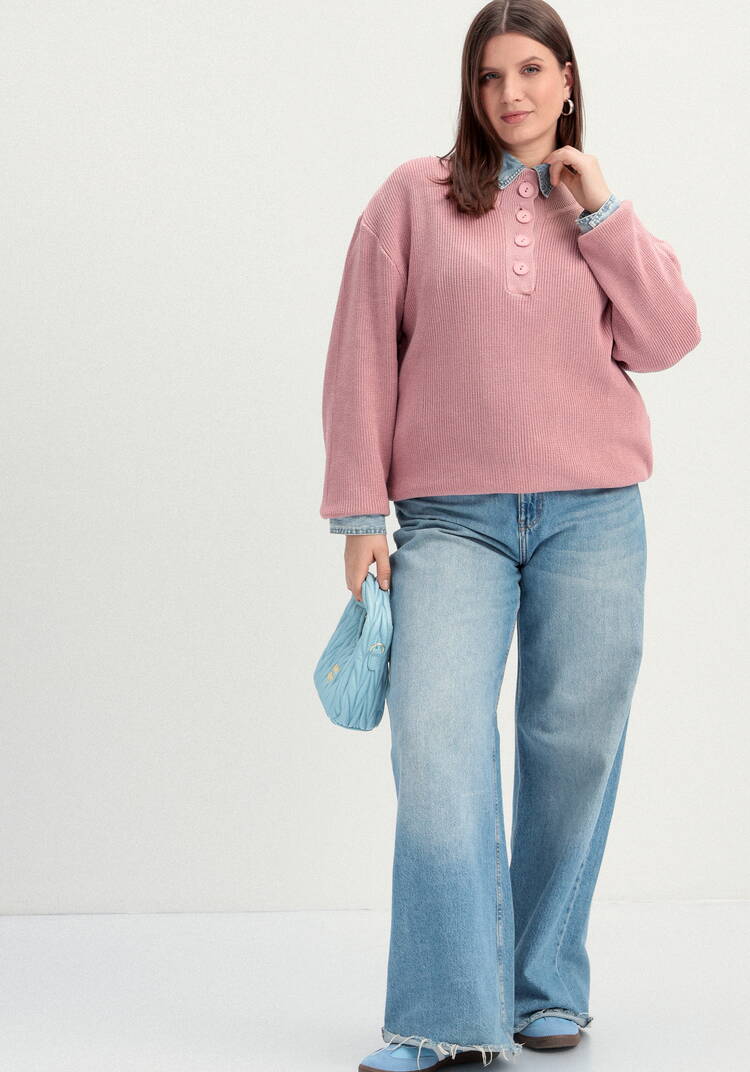 Джемпер со стойкой на пуговицах шир.  750, рис. 8